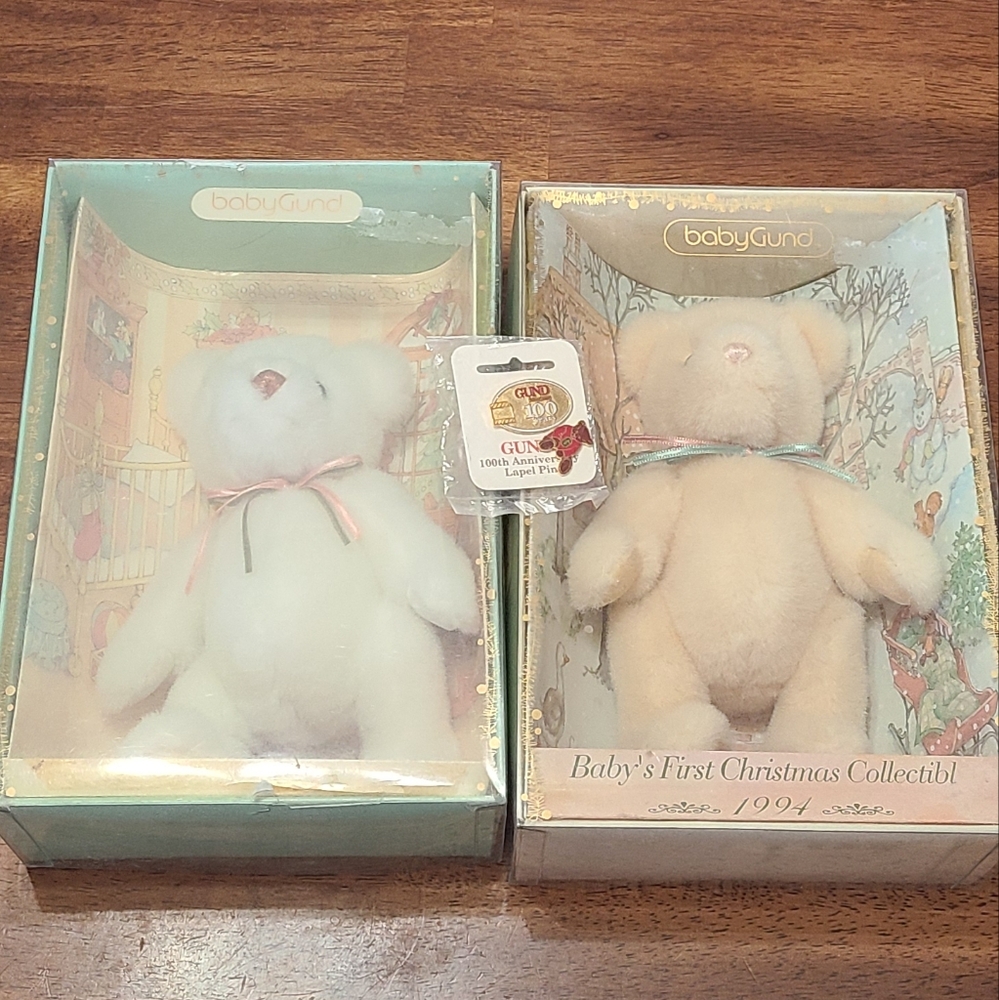 Baby gund vintage 90s bear bundle